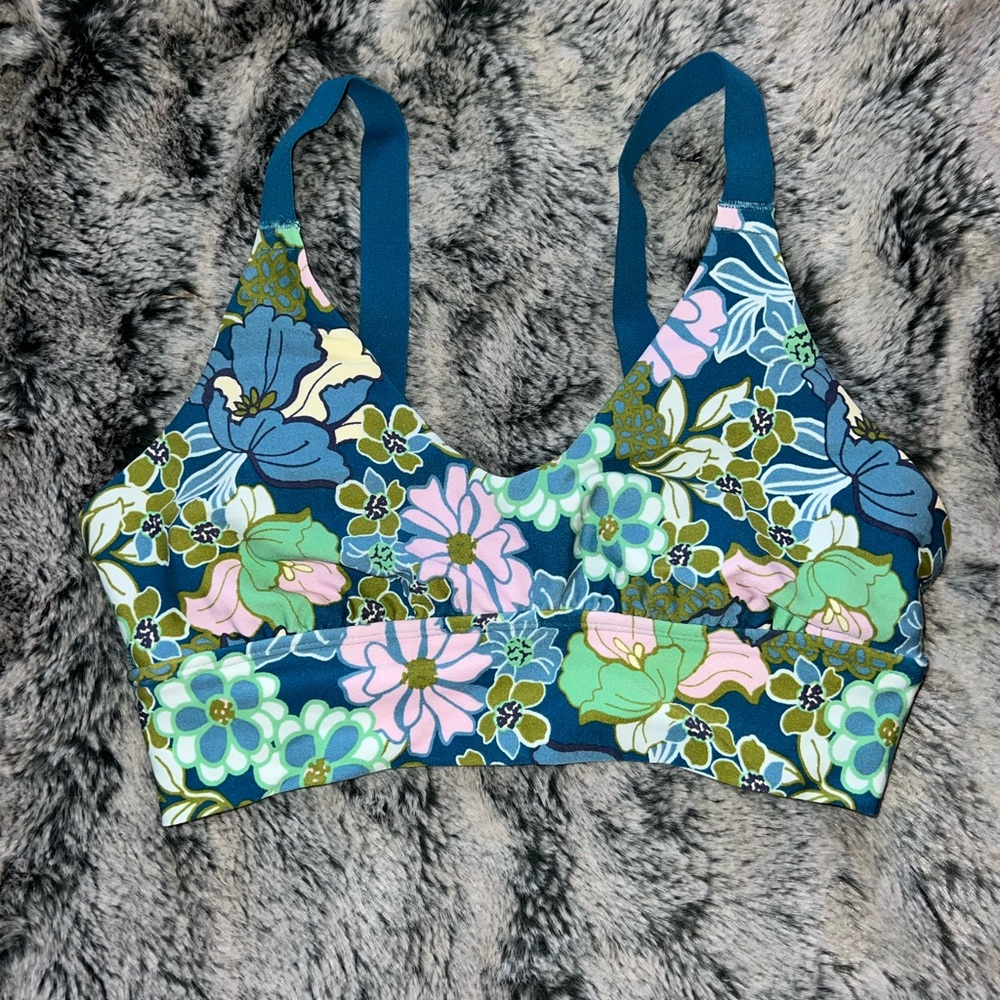 Colorful flower Aerie sports bra